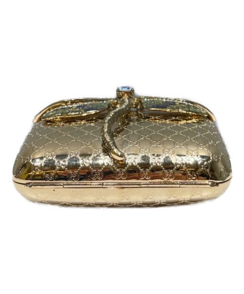 GUCCI（グッチ）GUCCI (グッチ) トンボゴールドチェーンショルダーバッグ ゴールド サイズ:-の古着・服飾アイテム