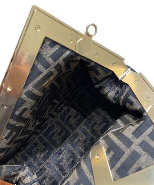 FENDI（フェンディ）FENDI (フェンディ) ファースト スモール クラッチ ショルダー ブラック×パイソン サイズ:-の古着・服飾アイテム