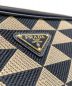 中古・古着 PRADA (プラダ) ブリックエンブロイダリーファブリックショルダーバッグ ベージュ 未使用品：208000円