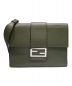 FENDI（フェンディ）の古着「フラット バゲット ミディアム バッグ」｜グリーン