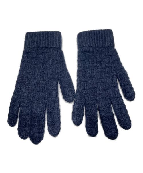 HERMES（エルメス）HERMES (エルメス) Hデコンストリュイ手袋 ネイビー サイズ:Mの古着・服飾アイテム