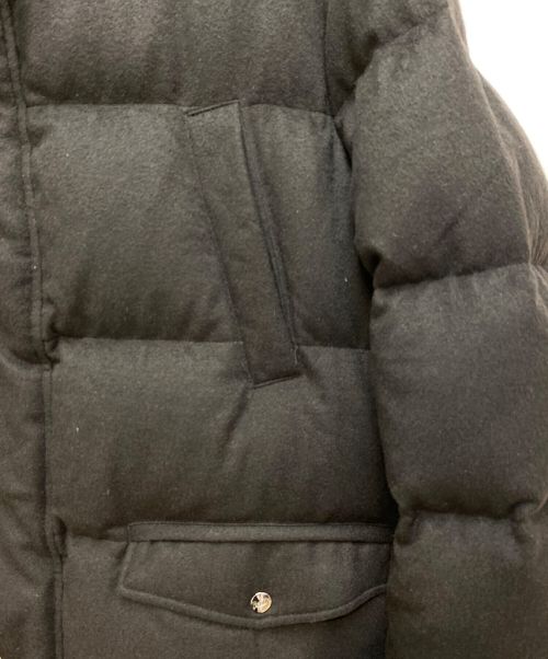 HERNO（ヘルノ）HERNO (ヘルノ) ウォーターレペレントシルクカシミアサキソニーダウンフーディーコート チャコールグレー サイズ:56の古着・服飾アイテム