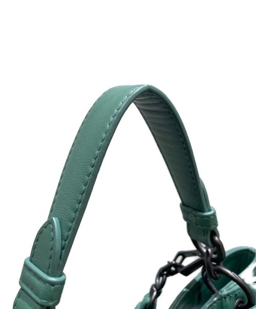 BOTTEGA VENETA（ボッテガベネタ）BOTTEGA VENETA (ボッテガベネタ) ナポリスモールハンドバッグ グリーンの古着・服飾アイテム