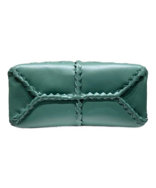 BOTTEGA VENETA（ボッテガベネタ）BOTTEGA VENETA (ボッテガベネタ) ナポリスモールハンドバッグ グリーンの古着・服飾アイテム
