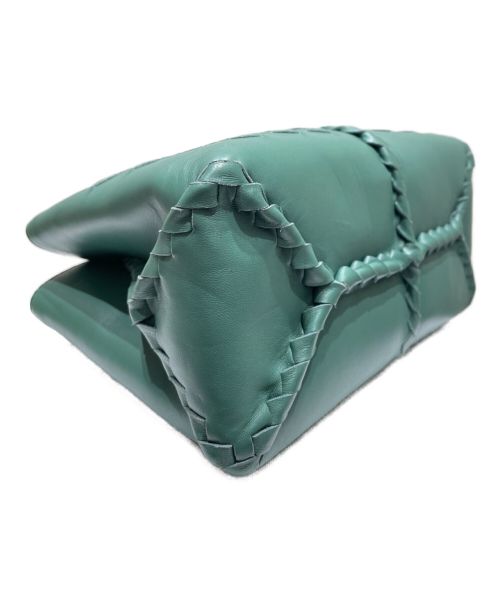 BOTTEGA VENETA（ボッテガベネタ）BOTTEGA VENETA (ボッテガベネタ) ナポリスモールハンドバッグ グリーンの古着・服飾アイテム