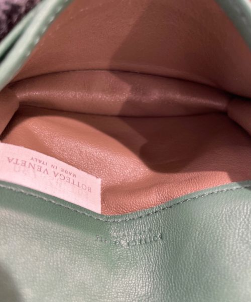 BOTTEGA VENETA（ボッテガベネタ）BOTTEGA VENETA (ボッテガベネタ) イントレチャートカードケース グリーンの古着・服飾アイテム