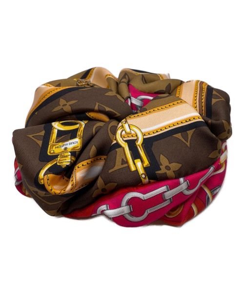 LOUIS VUITTON（ルイ ヴィトン）LOUIS VUITTON (ルイ ヴィトン) シュシュ トロ シュー ブラウン×レッドの古着・服飾アイテム