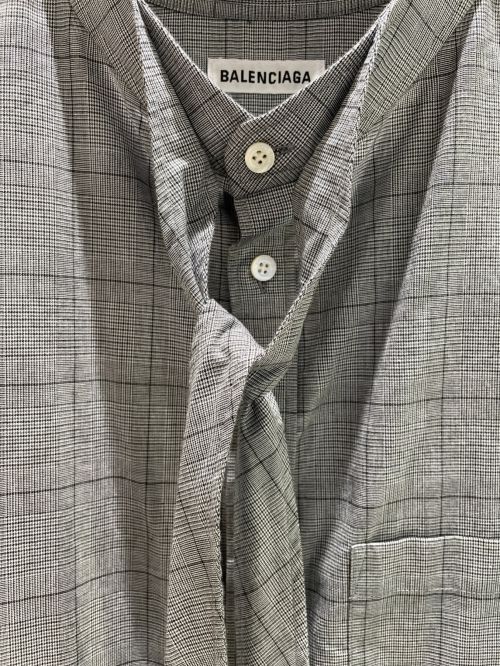 BALENCIAGA（バレンシアガ）BALENCIAGA (バレンシアガ) ニュー スウィング シャツ ライトグレー サイズ:SIZE 34の古着・服飾アイテム