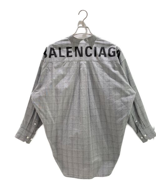 BALENCIAGA（バレンシアガ）BALENCIAGA (バレンシアガ) ニュー スウィング シャツ ライトグレー サイズ:SIZE 34の古着・服飾アイテム