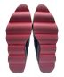 中古・古着 PRADA (プラダ) ウィングチッププラットフォームレザーシューズ ブラック×レッド サイズ:39 1/2：44800円