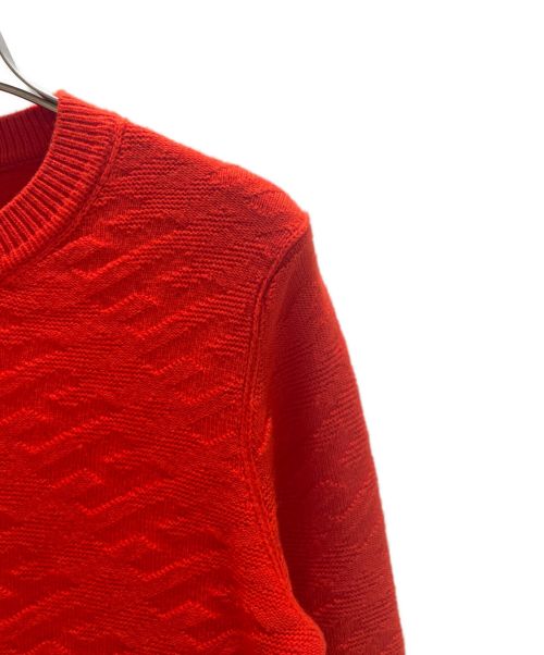 HERMES（エルメス）HERMES (エルメス) Voyage Hロゴセーター レッド サイズ:38の古着・服飾アイテム