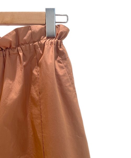 HERMES（エルメス）HERMES (エルメス) ハイウエストコットンワイドパンツ ブラウン サイズ:36の古着・服飾アイテム