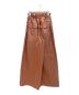 HERMES (エルメス) ハイウエストコットンワイドパンツ ブラウン サイズ:36：62800円