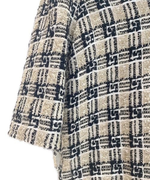 GUCCI（グッチ）GUCCI (グッチ) Square g check tweed dress ベージュ サイズ:38の古着・服飾アイテム