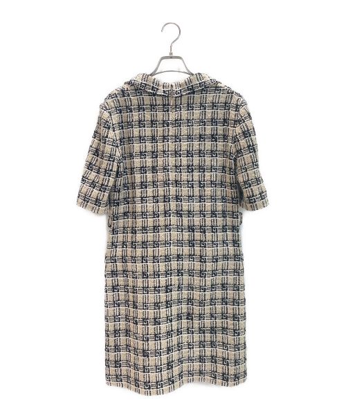 GUCCI（グッチ）GUCCI (グッチ) Square g check tweed dress ベージュ サイズ:38の古着・服飾アイテム