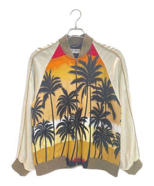 Saint Laurent Paris（サンローランパリ）Saint Laurent Paris (サンローランパリ) 16SS エディ期 パームツリースカジャン/Archive オレンジ サイズ:-の古着・服飾アイテム