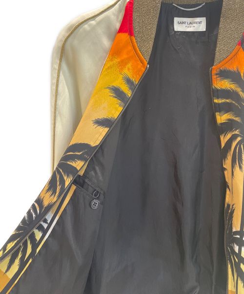 Saint Laurent Paris（サンローランパリ）Saint Laurent Paris (サンローランパリ) 16SS エディ期 パームツリースカジャン/Archive オレンジ サイズ:-の古着・服飾アイテム