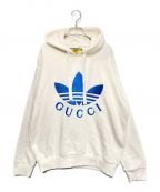 GUCCI×adidasグッチ×アディダス）の古着「ロゴパーカー」｜ホワイト