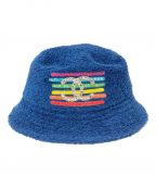 CHANEL×Pharrell Williamsシャネル×ファレル ウィリアムス）の古着「ココマークスパンコール装飾パイルバケットハット」｜ネイビー