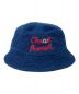 CHANEL (シャネル) Pharrell Williams (ファレルウィリアムス) ココマークスパンコール装飾パイルバケットハット ネイビー サイズ:S：80000円