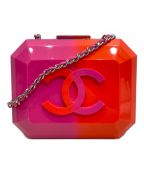 CHANELシャネル）の古着「シェルショルダーバッグ」｜ピンク×オレンジ