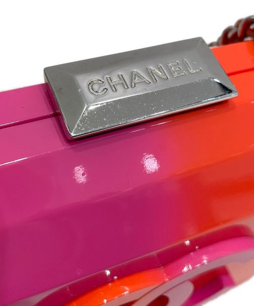 CHANEL（シャネル）CHANEL (シャネル) シェルショルダーバッグ ピンク×オレンジの古着・服飾アイテム