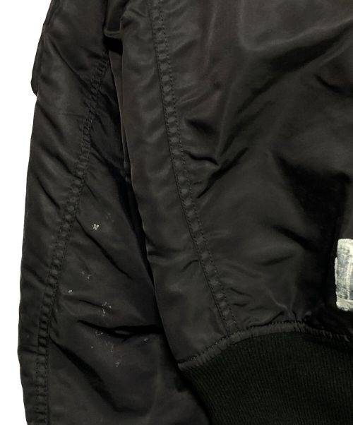 GUCCI（グッチ）GUCCI (グッチ) フラワーエンブロイダリーリバーシブルMA-1 ブラック サイズ:44の古着・服飾アイテム