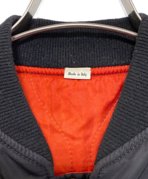 GUCCI（グッチ）GUCCI (グッチ) フラワーエンブロイダリーリバーシブルMA-1 ブラック サイズ:44の古着・服飾アイテム