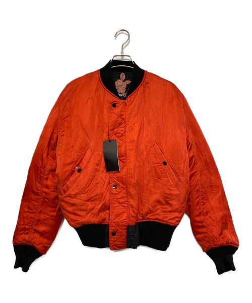 GUCCI（グッチ）GUCCI (グッチ) フラワーエンブロイダリーリバーシブルMA-1 ブラック サイズ:44の古着・服飾アイテム