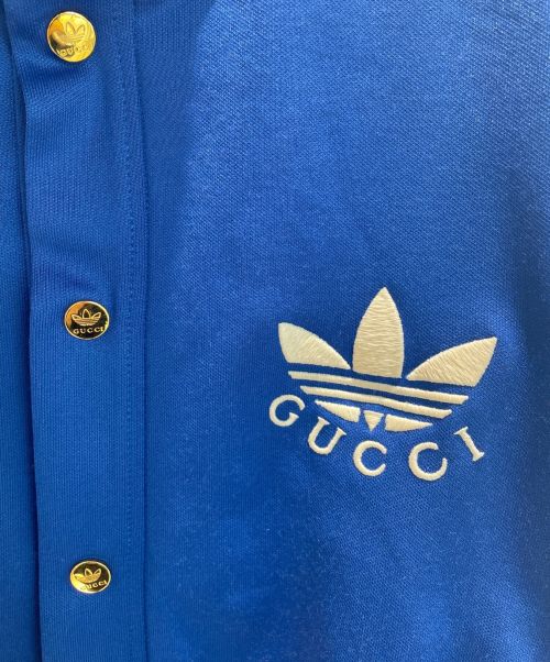 GUCCI（グッチ）GUCCI (グッチ) クロップドトラックジャケット ブルー サイズ:Sの古着・服飾アイテム