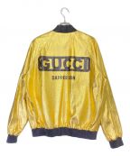 GUCCI×DAPPER DANグッチ×ダッパーダン）の古着「バックロゴジャケット」｜ゴールド