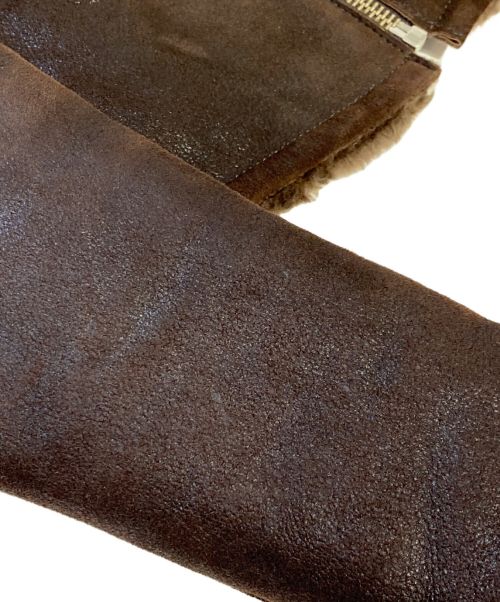 Maison Margiela（メゾンマルジェラ）Maison Margiela (メゾンマルジェラ) 07AW 本人期 八の字ムートンライダース/Archive ブラウン サイズ:42の古着・服飾アイテム