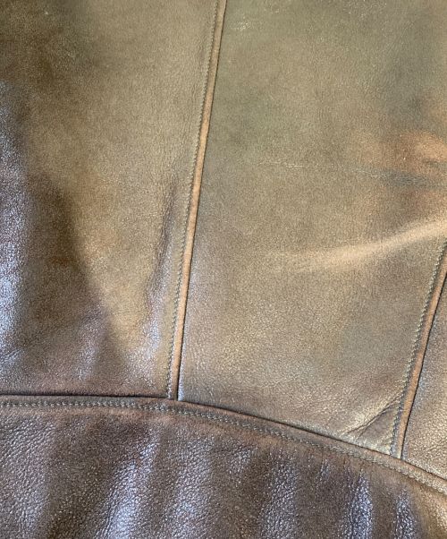 Maison Margiela（メゾンマルジェラ）Maison Margiela (メゾンマルジェラ) 07AW 本人期 八の字ムートンライダース/Archive ブラウン サイズ:42の古着・服飾アイテム