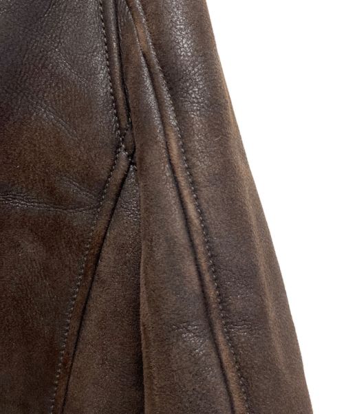 Maison Margiela（メゾンマルジェラ）Maison Margiela (メゾンマルジェラ) 07AW 本人期 八の字ムートンライダース/Archive ブラウン サイズ:42の古着・服飾アイテム