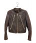 Maison Margiela（メゾンマルジェラ）の古着「07AW 本人期 八の字ムートンライダース/Archive」｜ブラウン
