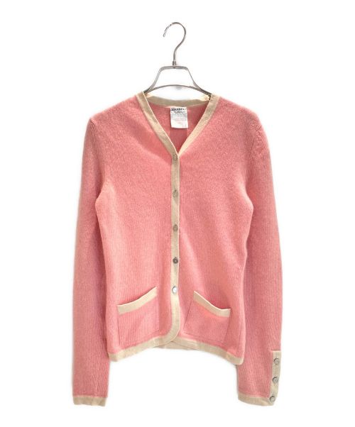 CHANEL（シャネル）CHANEL (シャネル) ニットカーディガン ピンク サイズ:36の古着・服飾アイテム