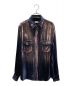 Saint Laurent Paris（サンローランパリ）の古着「ベロアシャツ」｜ネイビー