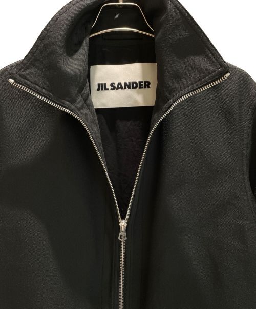 JIL SANDER（ジルサンダー）JIL SANDER (ジルサンダー) ジップアップスポーツコート ブラック サイズ:46の古着・服飾アイテム