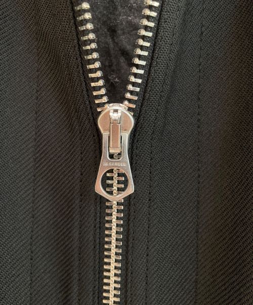 JIL SANDER（ジルサンダー）JIL SANDER (ジルサンダー) ジップアップスポーツコート ブラック サイズ:46の古着・服飾アイテム