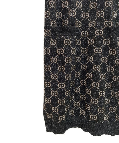 GUCCI（グッチ）GUCCI (グッチ) ラメGGジャカードポロドレス ブラック サイズ:XSの古着・服飾アイテム