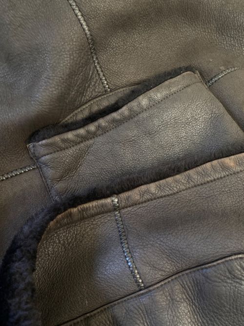 HERMES（エルメス）HERMES (エルメス) ラムスキンムートンストール ブラウン サイズ:-の古着・服飾アイテム
