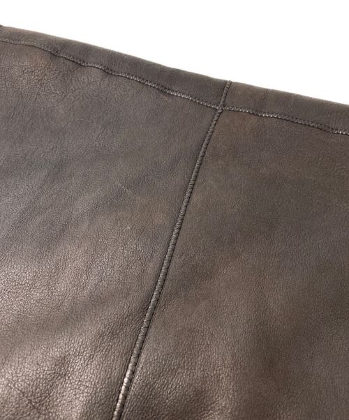HERMES（エルメス）HERMES (エルメス) ラムスキンムートンストール ブラウン サイズ:-の古着・服飾アイテム