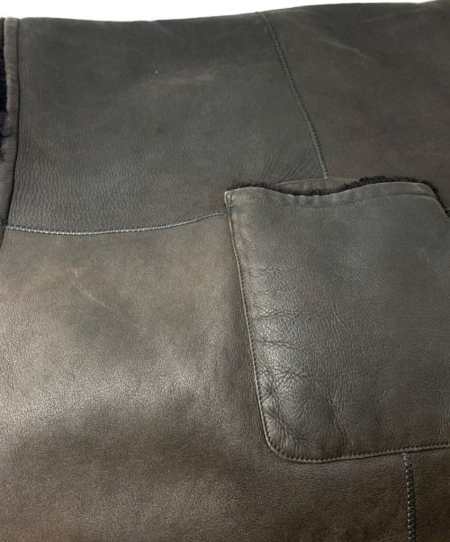 HERMES（エルメス）HERMES (エルメス) ラムスキンムートンストール ブラウン サイズ:-の古着・服飾アイテム