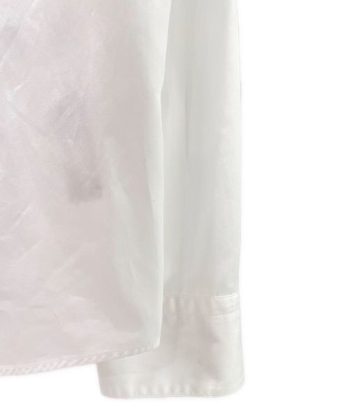 HERMES（エルメス）HERMES (エルメス) ノーカラーシャツ ホワイト サイズ:38の古着・服飾アイテム