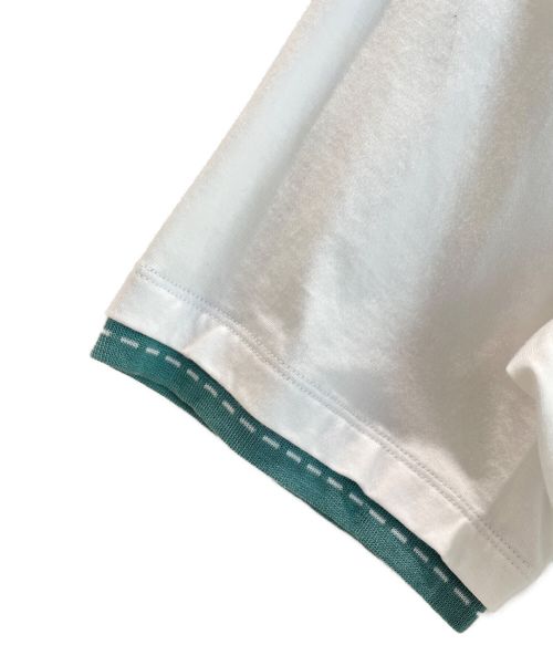 HERMES（エルメス）HERMES (エルメス) スリーブ切替カットソー ホワイト サイズ:Mの古着・服飾アイテム