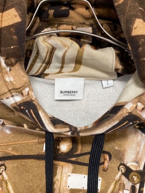 BURBERRY（バーバリー）BURBERRY (バーバリー) プリントパーカー ブラウン サイズ:Sの古着・服飾アイテム