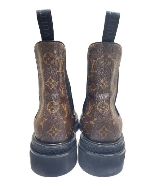 LOUIS VUITTON（ルイ ヴィトン）LOUIS VUITTON (ルイ ヴィトン) モノグラム アンクル ブーツ ブラック サイズ:7の古着・服飾アイテム