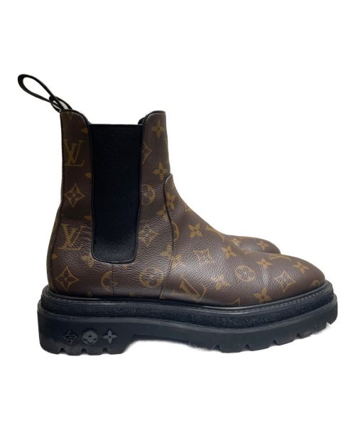 LOUIS VUITTON（ルイ ヴィトン）LOUIS VUITTON (ルイ ヴィトン) モノグラム アンクル ブーツ ブラック サイズ:7の古着・服飾アイテム