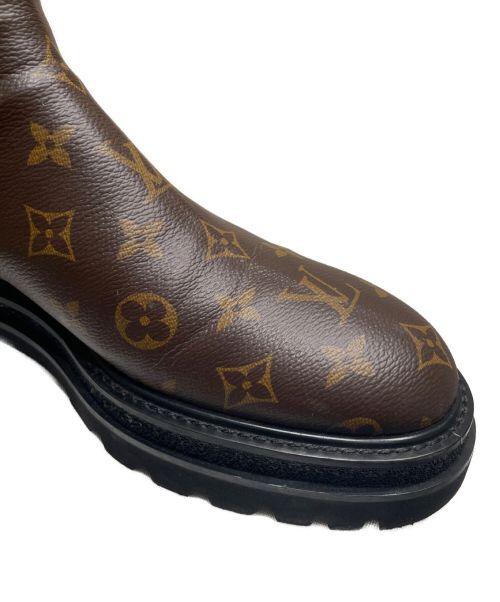 LOUIS VUITTON（ルイ ヴィトン）LOUIS VUITTON (ルイ ヴィトン) モノグラム アンクル ブーツ ブラック サイズ:7の古着・服飾アイテム