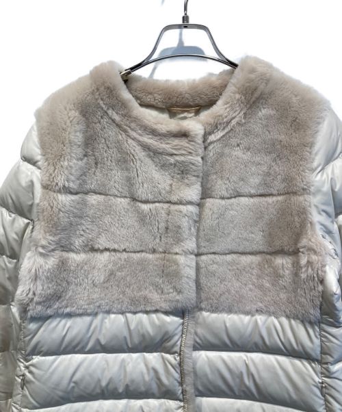 EMMETI（エンメティ）EMMETI (エンメティ) ファームートンダウンコート ベージュ サイズ:40の古着・服飾アイテム